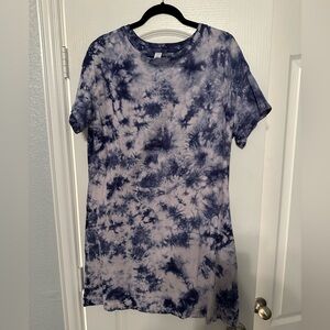 Old navy tie dye tshirt dress size large